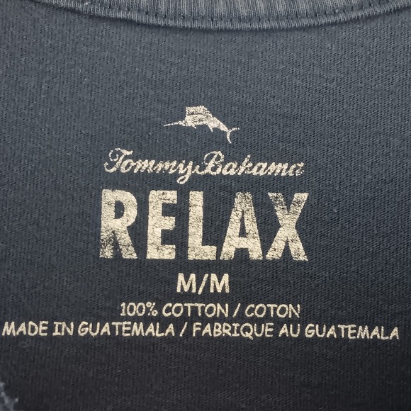 Tommy Bahama Mens Relax Local Bands T Shirt Blue Cotton M - Picture 5 of 9
